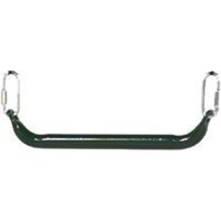 PLAYSTAR PLAYSTAR PS 7538 Trapeze Bar, Steel, Green, Rubber-Coated PS 7538